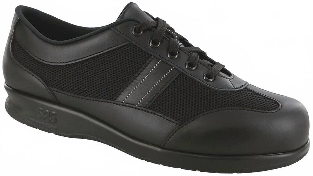 NEW SAS woomen's ft mesh walking shoes in black